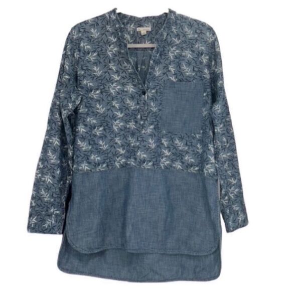Gap Blue Cotton Tunic Shirt Top(Size Medium) - Picture 1 of 7